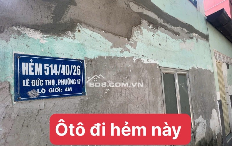 GÒ VẤP – NHÀ MỚI 3 TẦNG – Ô TÔ ĐỖ CỬA – NHỈNH 5 TỶ