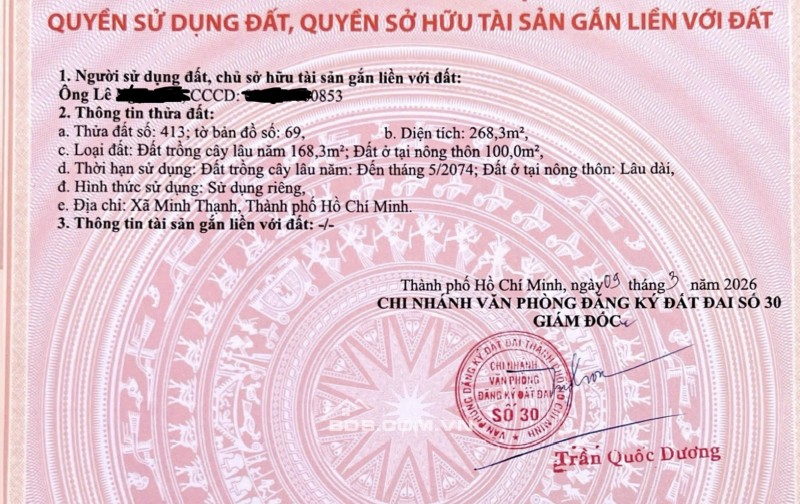 Xã Minh Thạnh - TP Hồ Chí Minh --------------------