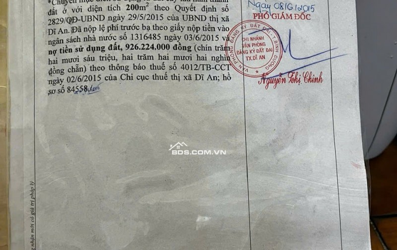 Bán nhà riêng 119 Trần Hưng Đạo, Phường Đông Hòa, Tp. HCM - 64,8 tỷ
