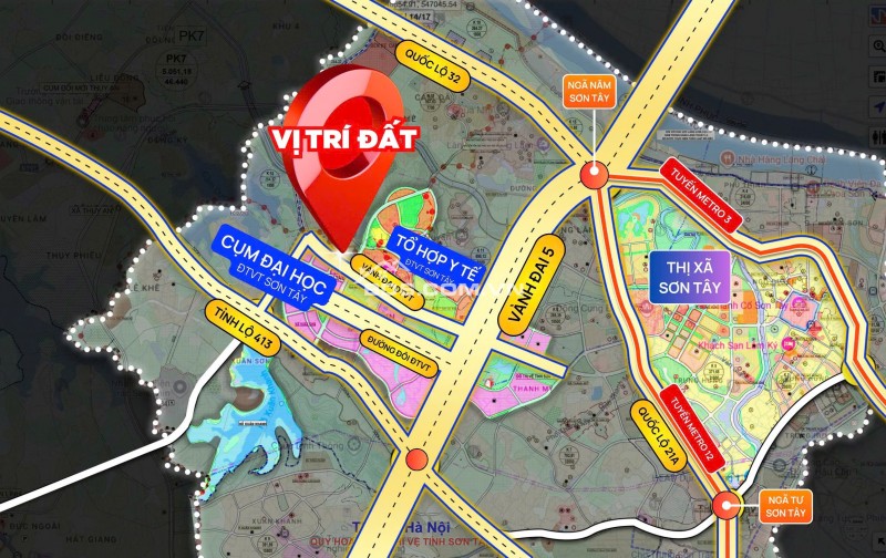 Bán đất phía Tây thành phố Hà Nội giá 1 tỷ 4 sát đường vành đai