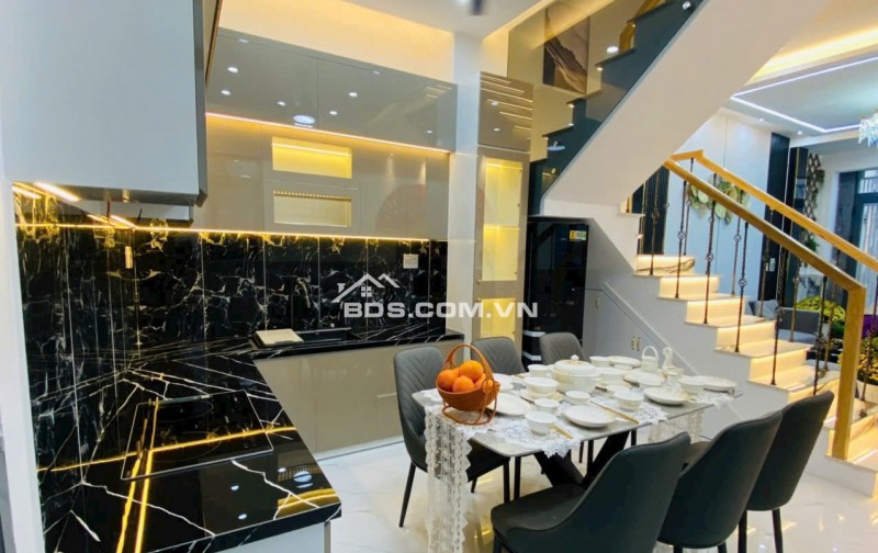 6,350 TỶ CÓ NHÀ MỚI FULL NỘI THẤT HUỲNH TẤN PHÁT, NHÀ BÈ (4X13) 3 TẦNG - 5PN - SỔ HỒNG RIÊNG