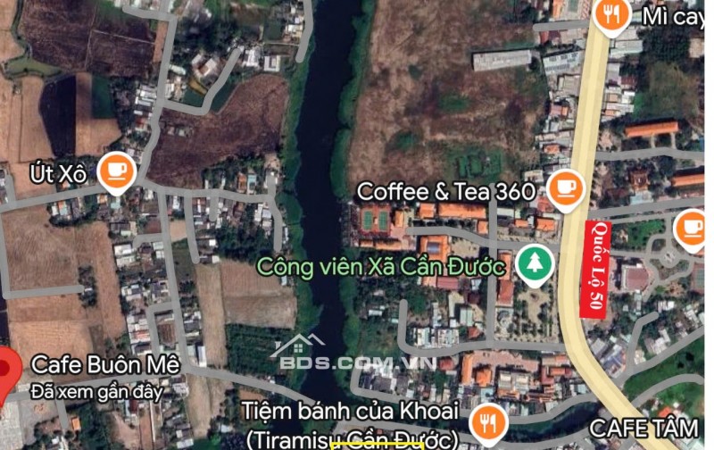 Đất Chính Chủ Cạnh Công Viên TT Cần Đước- giá chỉ 650tr