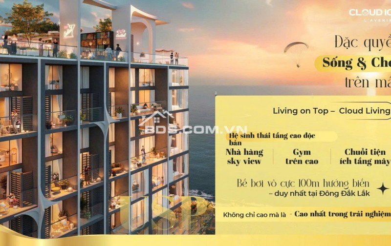 Cloud Icon L'Avenir tuyệt tác căn hộ chạm biển-biểu tượng cao tầng ven biển đầu tiên ở Đông Đắk Lắk