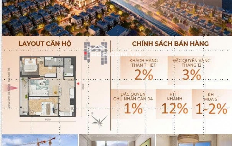 BÁN 2PN PENINSULA ĐÀ NẴNG VIEW SÔNG HÀN SỔ LÂU DÀI