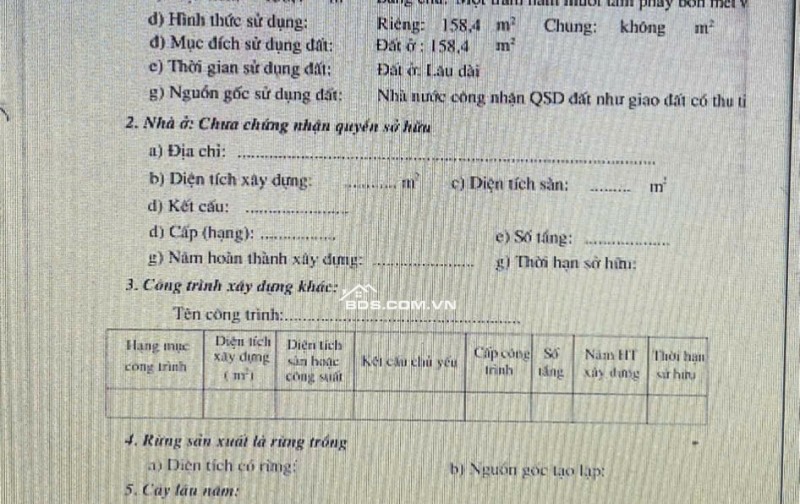 TÔI CẦN BÁN NHÀ, SỔ ĐỎ CHÍNH CHỦ - TỔNG DIỆN TÍCH 158,4MV - 2.5 TỶ. LH:0902295065.