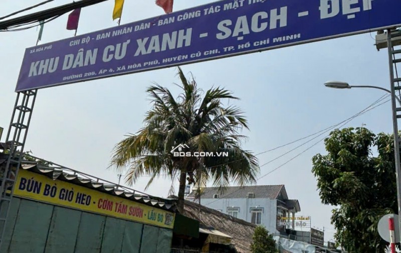 CẦN BÁN GẤP ĐẤT XÃ HOÀ PHÚ HUYỆN CỦ CHI, XDTD, HOÀN CÔNG ĐẦY ĐỦ. LH:0933925592