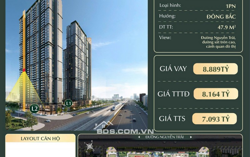  CAO XÀ LÁ NGUYỄN TRÃI – QUỸ CĂN ĐỘC QUYỀN GIÁ TỐT NHẤT