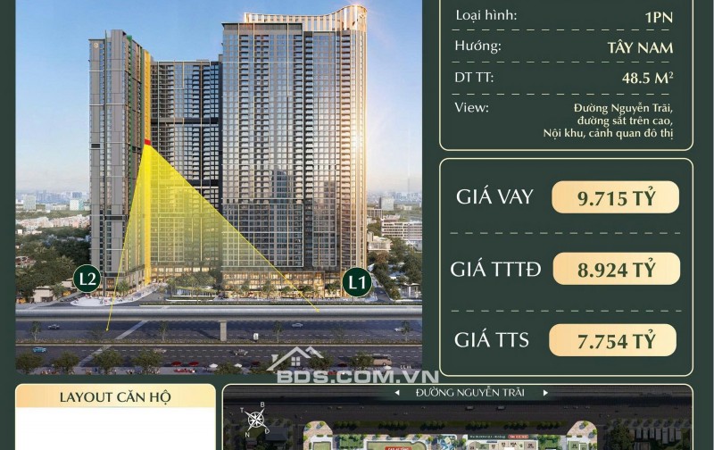  CAO XÀ LÁ NGUYỄN TRÃI – QUỸ CĂN ĐỘC QUYỀN GIÁ TỐT NHẤT