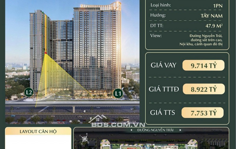  CAO XÀ LÁ NGUYỄN TRÃI – QUỸ CĂN ĐỘC QUYỀN GIÁ TỐT NHẤT