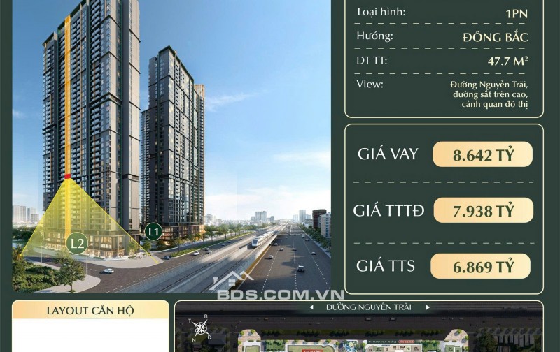  CAO XÀ LÁ NGUYỄN TRÃI – QUỸ CĂN ĐỘC QUYỀN GIÁ TỐT NHẤT