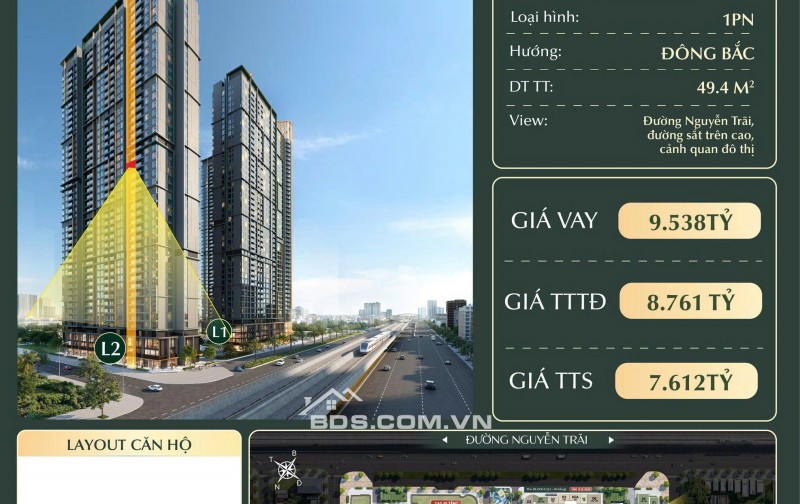  CAO XÀ LÁ NGUYỄN TRÃI – QUỸ CĂN ĐỘC QUYỀN GIÁ TỐT NHẤT