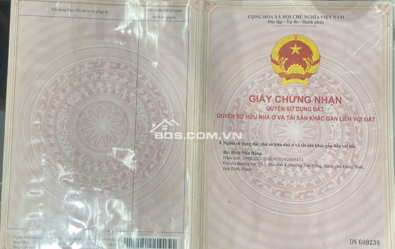 BÁN ĐẤT MẶT TIỀN TỈNH TIỀN GIANG – 328.3 M2 - SHR - 1TỶ150TR. LH:0977239064