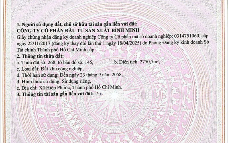 Chính chủ bán nhà xưởng,đã có sổ đỏ, đường 19A KCN Hiệp Phước giai đoạn 2 Nhà Bè TPHCM, 0913601269