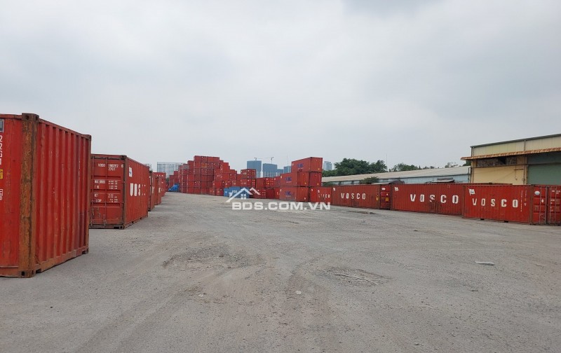 Cho thuê 3000m2 bãi sẵn nền bê tông, chủ có dựng kho, xưởng, tập kết hàng hóa thuận tiện