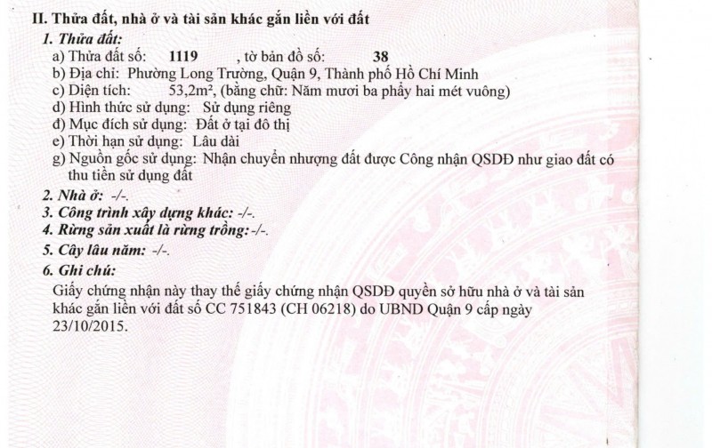 NHÀ PHỐ 53M2, 3 TẦNG, HOÀN CÔNG ĐỦ, ĐƯỜNG Ô TÔ, GẦN CHỢ LONG TRƯỜNG.