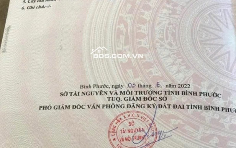 Cần bán nhanh lô đất view hồ giá đẹp ngay bù đốp - bình phước dt 707m2