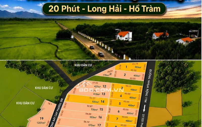 Chỉ từ 3.1 tỷ sở hữu ngay lô đất 400m2 mặt tiền tại Greenery House Bà Rịa Vũng Tàu