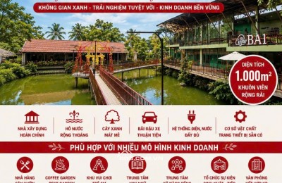 CHO THUÊ HOẶC HỢP TÁC KINH DOANH KHUÔN VIÊN SÂN VƯỜN ĐẸP TẠI TRUNG TÂM PHƯỚC AN.