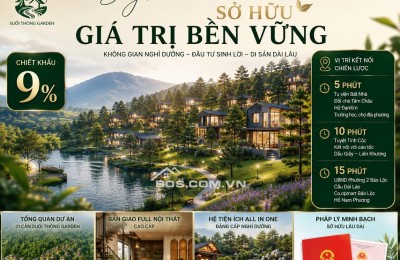 Cần bán villa nghỉ dưỡng 150m² giá từ 3,3 tỷ full nội thất cao cấp, view đẹp, 0358087934
