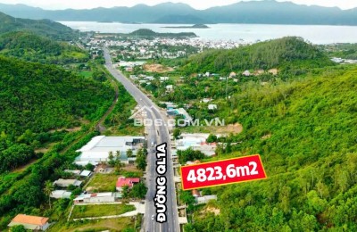 Mặt tiền QL1a Lương Sơn Tp. Nha Trang. Đất thổ cư ngang 40m có 400m2 thổ cư.!