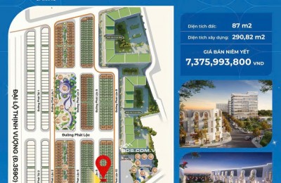Duy nhất căn 87m,mặt tiền 6 m,4 tầng đã xây thô hoàn thiện mặt ngoài,hàng ngoại giao giá tốt tại dự án Vlasta Thuỷ Nguyên,