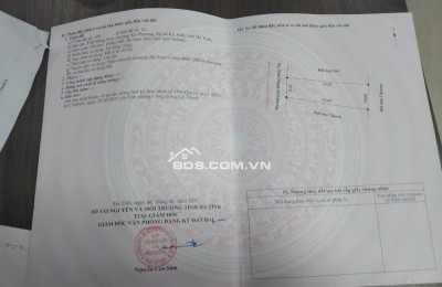 Bán gấp lô đất đẹp,FULL thổ cư,chỉ 5tr/m,trung tâm thị xã Kỳ Anh, Hà Tĩnh- Giá tốt đầu tư,0981888335