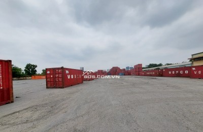 Cho thuê 3000m2 bãi sẵn nền bê tông, chủ có dựng kho, xưởng, tập kết hàng hóa thuận tiện