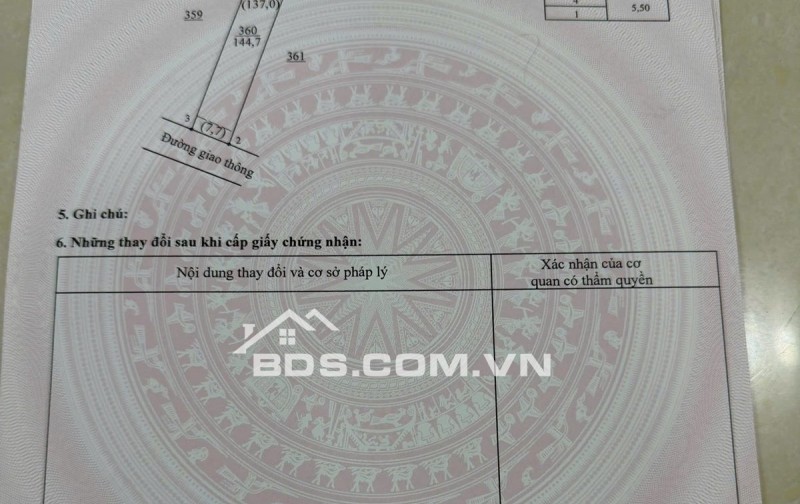 Bán Đất 144.7m2 có sẵn 137 m2 thổ cư giá 2.9 tỷ tại Xã Sông Nhạn Huyện Cẩm Mỹ Đồng Nai