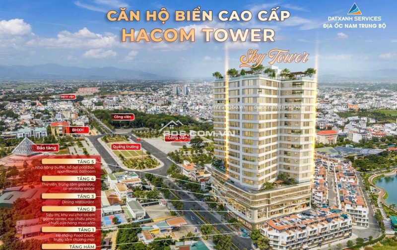 HACOM TOWER CĂN HỘ CAO CẤP TẠI NAM KHÁNH HÒA THANH TOÁN 1%/1 THÁNG (15TR) ĐẦU TIÊN XUẤT HIỆN