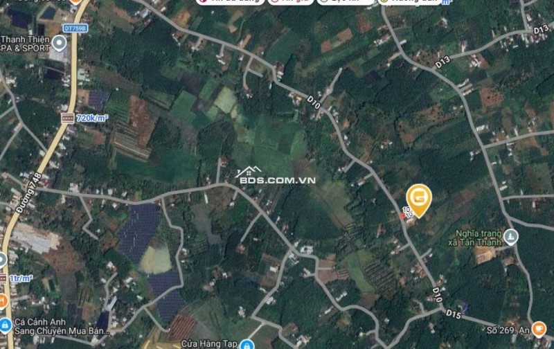 Bán Đất 1000m2 có sẵn 50 m2 thổ cư giá 4.2 tỷ tại Xã Tân Thành Huyện Bù Đốp Bình Phước