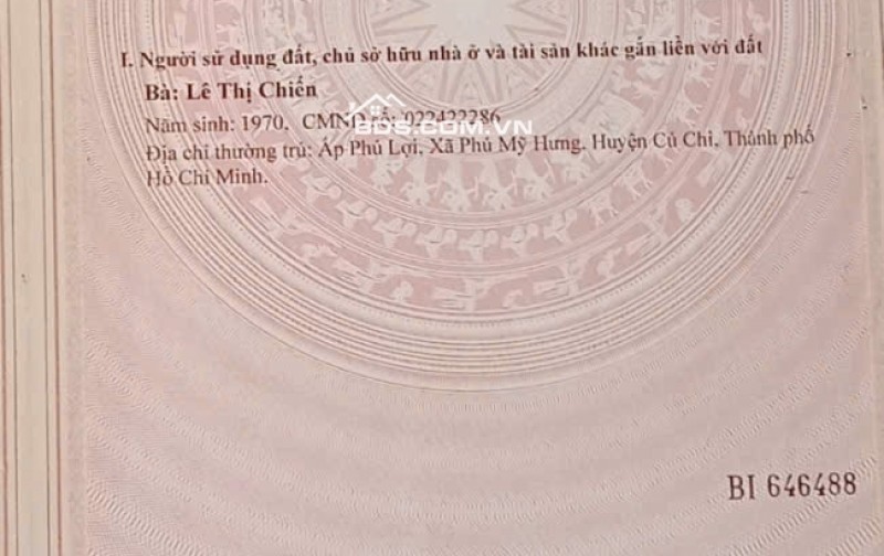 GIẢM GIÁ BÁN GẤP ĐẤT PHÚ MỸ HƯNG, CỦ CHI, TỪ 2.5 TỶ CHỈ CÒN 2.1 TỶ. LH:0918091655.