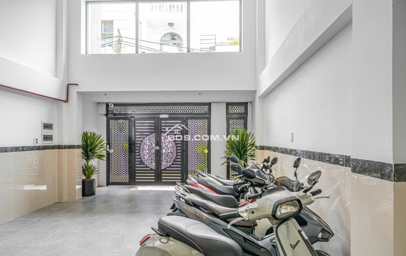 CHDV 6 tầng mới 100% ngang 5.1m 122m2 21PN T.máy hẻm 102 Lê Văn Thọ TN100tr kế CV 21.5 tỷ