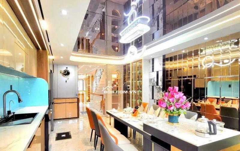 Bán nhà đẹp 6 lầu hẻm 535 Thống Nhất 100m2 có T.máy gần trường Phan Tây Hồ tặng NT 12.8 tỷ