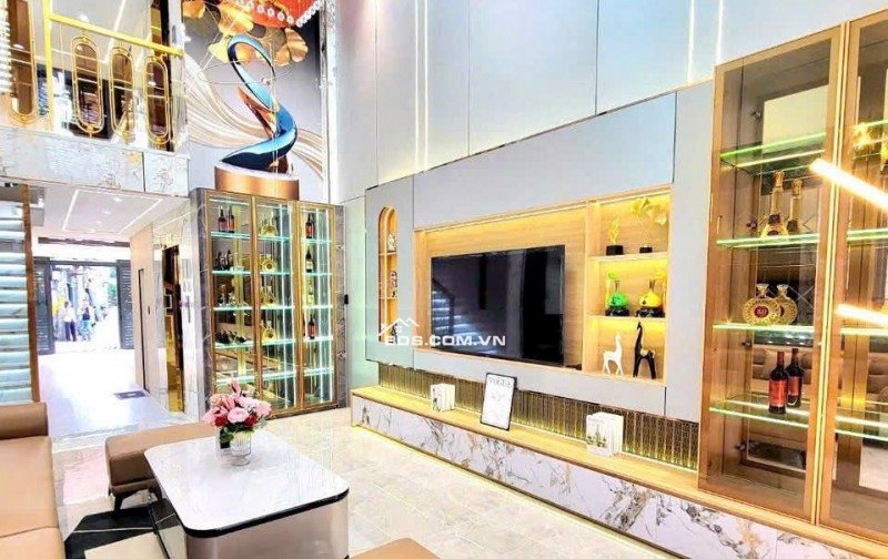 Bán nhà đẹp 6 lầu hẻm 535 Thống Nhất 100m2 có T.máy gần trường Phan Tây Hồ tặng NT 12.8 tỷ