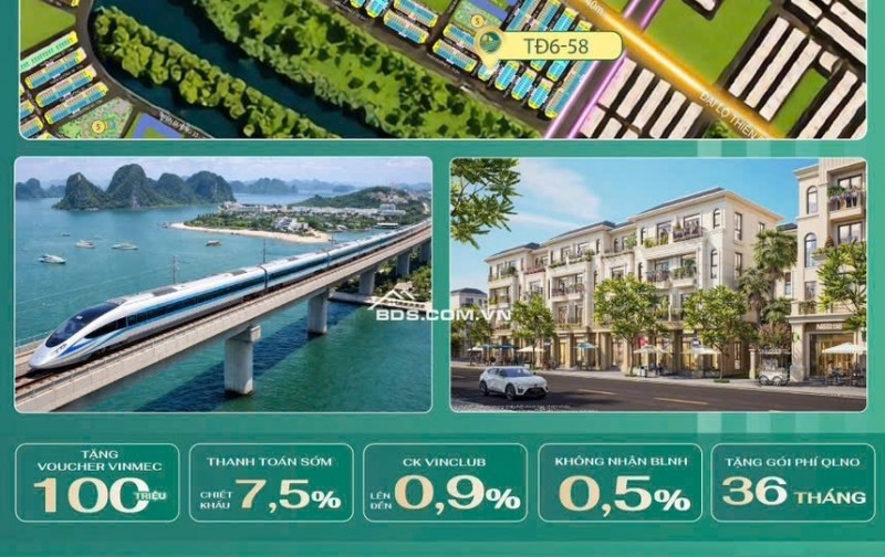 Vinhome Global Gate Hạ Long sở hữu ngay căn liền kề vàng