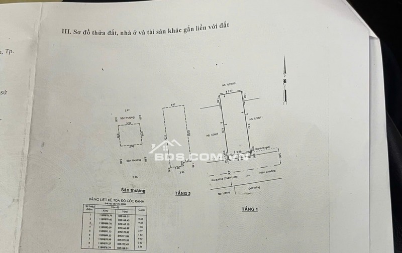 HẺM XE TẢI - 47M2 - 3 TẦNG BTCT - CHÍNH CHỦ - HƯỚNG NAM 