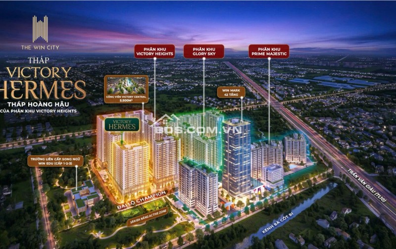 Căn hộ cao cấp The Win City 2PN thanh toán chỉ 190tr sở hữu, bàn giao full nội thất gỗ An Cường