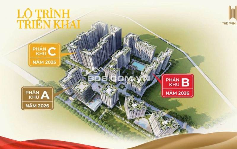 Căn hộ cao cấp The Win City 2PN thanh toán chỉ 190tr sở hữu, bàn giao full nội thất gỗ An Cường