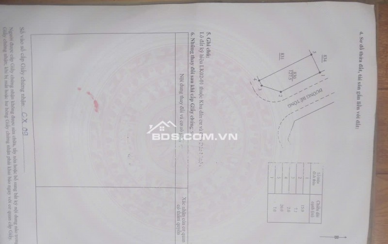 Bán lô đất 2 măt tiền diện tích 127m2 tại Long Phụng - Quảng Ngãi