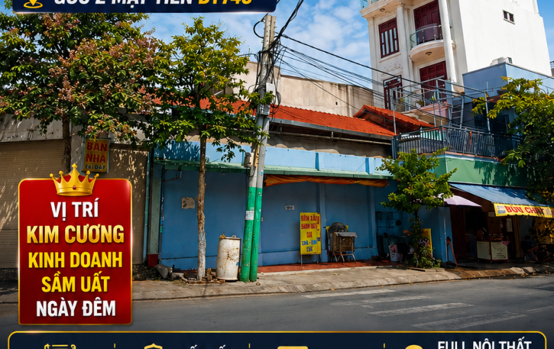 NGỘP BANK THẬT! Giảm 2,5 Tỷ – Góc 2 Mặt Tiền Đối Diện Vincom Dĩ An Chỉ Còn 12,5 Tỷ!
