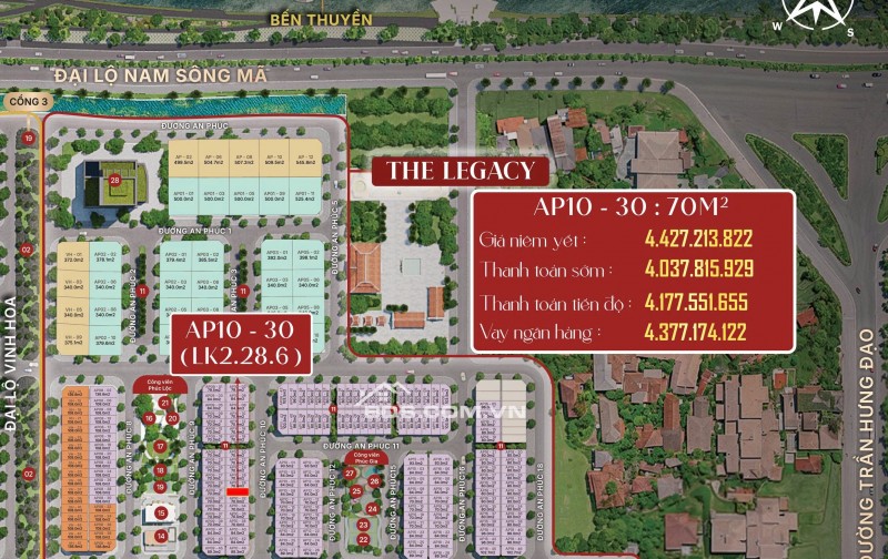 Cần bán đất nền khu đô thị mới Nam ngạn - Heragon City. Đất nền khu đô thị full tiện ích, sẵn sổ