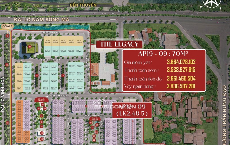 Cần bán đất nền khu đô thị mới Nam ngạn - Heragon City. Đất nền khu đô thị full tiện ích, sẵn sổ