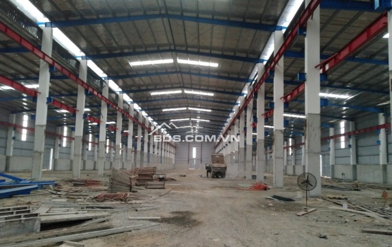 Xưởng mới dựng ở gần cầu Khuể, DT 3800m2, có đầy đủ PCCC tự động, làm được FDI. Trạm điện 1200kva