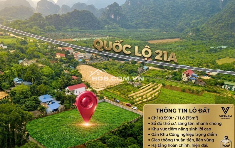 Chỉ hơn 400 TRIỆU sở hữu ngay lô đất gần KCN Thanh Hà quy mô 282ha