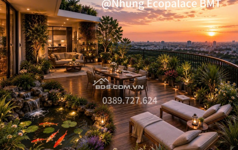 Căn hộ sân vườn Eco Palace Buôn Ma Thuột - hưởng trọn các tiện ích trong 1 căn hộ.