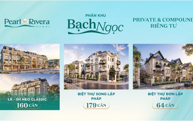 PEARL RIVERA NGAY CHÂN CẦU THĂNG LONG gần hồ VÂN TRÌ 180ha