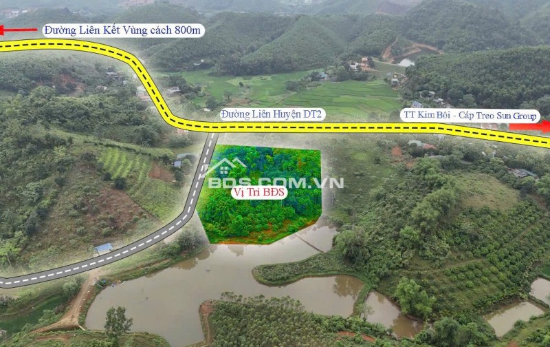  TUYỆT TÁC ĐỘC BẢN: 7000M² ĐỒI ĐỘC LẬP BÁM HỒ TẠI KIM BÔI!