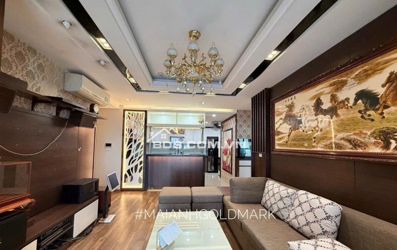 CHUNG CƯ Goldmark City 136 Hồ Tùng Mậu. VIP - ĐẲNG CẤP THƯỢNG LƯU - KHÔNG GIAN SỐNG MIỄN CHÊ - 3PN  2WC - NỘI THẤT SANG TRỌNG - Ở SƯỚNG