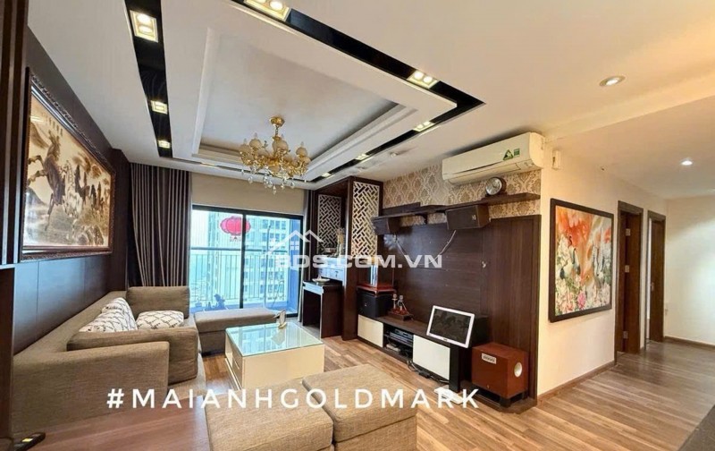 CHUNG CƯ Goldmark City 136 Hồ Tùng Mậu. VIP - ĐẲNG CẤP THƯỢNG LƯU - KHÔNG GIAN SỐNG MIỄN CHÊ - 3PN  2WC - NỘI THẤT SANG TRỌNG - Ở SƯỚNG