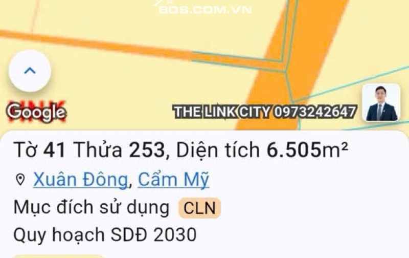 Bán đất dọc Sông Ray, Cẩm Mỹ, Đồng Nai_ Trên đất có dự án Nông Ngiệp